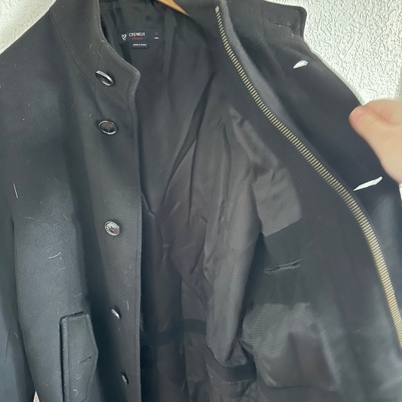 Daniel creamiex black Peacoat with standing collar - Picture 2 of 4